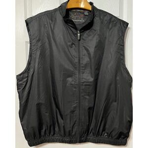 Greg Norman Mens Black Golf Vest Lightweight Zip‎ Up Windbreaker XXL